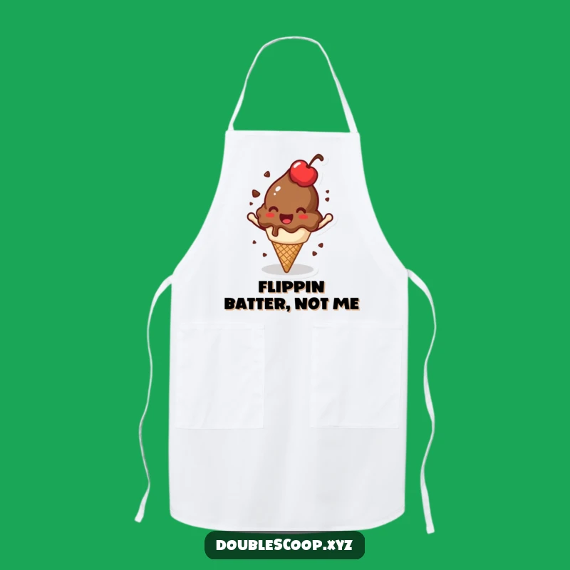 Funny Spinning Ice Cream Apron - Jovial Kitchen Wear for Humorous Cooks