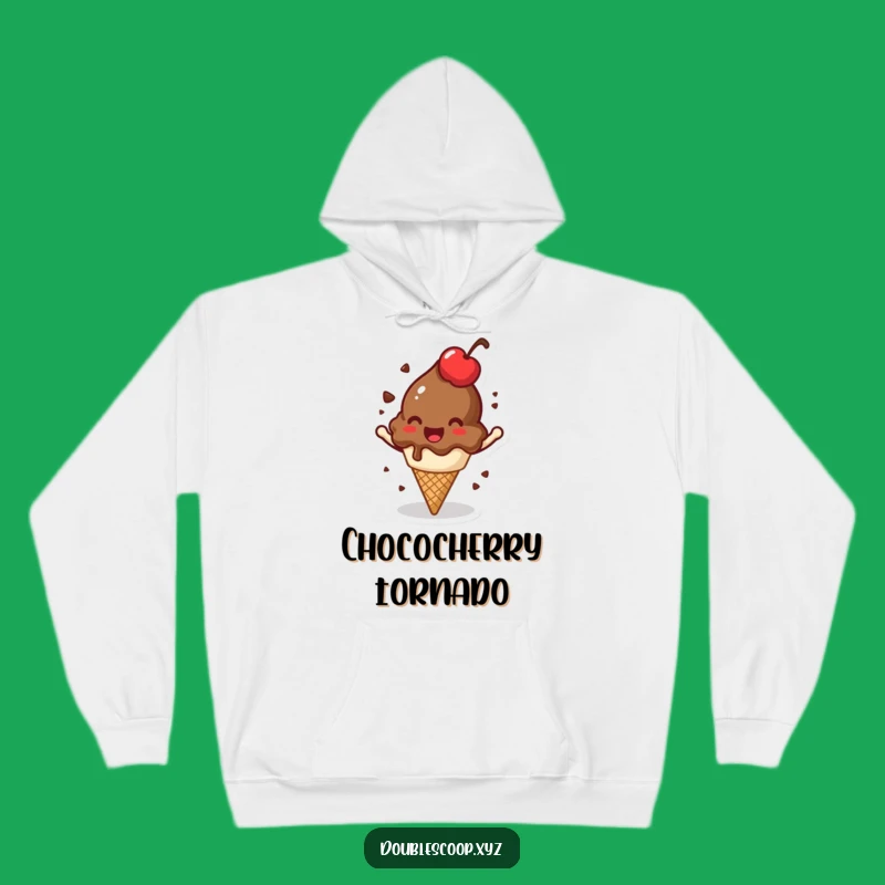 Cozy Funny Spinning Ice Cream Hoodie - Warm and Jovial Apparel for Fans